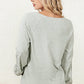 V-Neck Spliced Lace Top