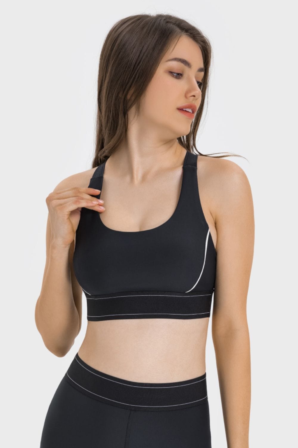 LB&M Style Contrast Sports Bra