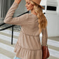 Full Size Long Sleeve V-Neck Cable-Knit Blouse