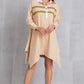 Half Button Handkerchief Hem Dress