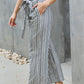 Heimish Find Your Path Full Size Paperbag Waist Striped Culotte Pants