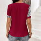 Women's Bryony Leopard Round Neck Short Sleeve Tee