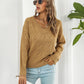 Openwork V-Neck Sweater