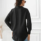 Contrast Button Up Long Sleeve Shirt