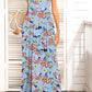Women's Full Size Valencia Round Neck Sleeveless Maxi Dress with Pockets