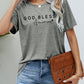 GOD BLESS AMERICA Graphic Short Sleeve Tee
