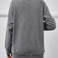 Round Neck Long Sleeve Sweatshirt