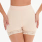 Full Size Pull-On Lace Trim Shaping Shorts