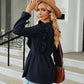 Round Neck Ruffled Peplum Blouse