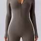Half Zip Long Sleeve Active Romper