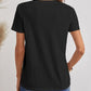 Cat V-Neck Short Sleeve T-Shirt