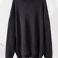 Turtle Neck Dropped Shoulder Sweater