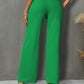 High Waist Straight Pants