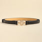 Abigail Andi Rhinestone Décor PU Leather Belt
