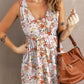 Printed Button Down Sleeveless Magic Dress
