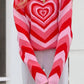 Heart Mock Neck Long Sleeve Sweater