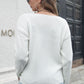 Cable-Knit V-Neck Sweater