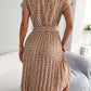 SoPretty Ditsy Floral Pleated Belted Dress