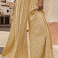 Printed Tied Wide Leg Pants