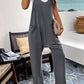 Pocketed Spaghetti Strap Overalls