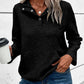 Geometric Snap Button Long Sleeve Sweatshirt
