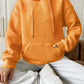 Full Size Textured Drawstring Drop Shoulder Hoodie
