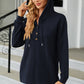 Full Size Cable-Knit Long Sleeve Hoodie