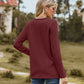 Decorative Button Slit Full Size Long Sleeve T-Shirt