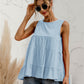 Round Neck Tiered Tank