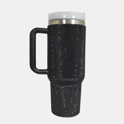 Rhinestone 40 oz. Stainless Steel Tumbler with Straw in Assorted Colors