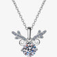 1 Carat Moissanite 925 Sterling Silver Necklace 💜