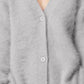 Button Up Dropped Shoulder Cardigan