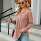 Full Size Long Sleeve Hooded Blouse