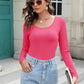 Full Size Long Sleeve Scoop Neck T-Shirt