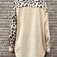 Full Size Leopard Collared Shirt