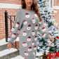 Round Neck Dropped Shoulder Sweater Dress