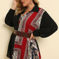 Women's Plus Size Color Block Button Front Shirt