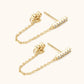 Moissanite 925 Sterling Silver Connected Earrings