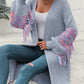 Fringe Sleeve Dropped Sholder Cardigan