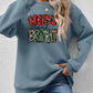 Christmas Themed MERRY AND BRIGHT Long Sleeve Sweatshirt