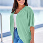 Plus Size Ribbed Cocoon Cover Up