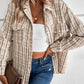 Pocketed Button Up Collared Neck Jacket