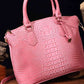 Ava Mea PU Croc Leather Handbag