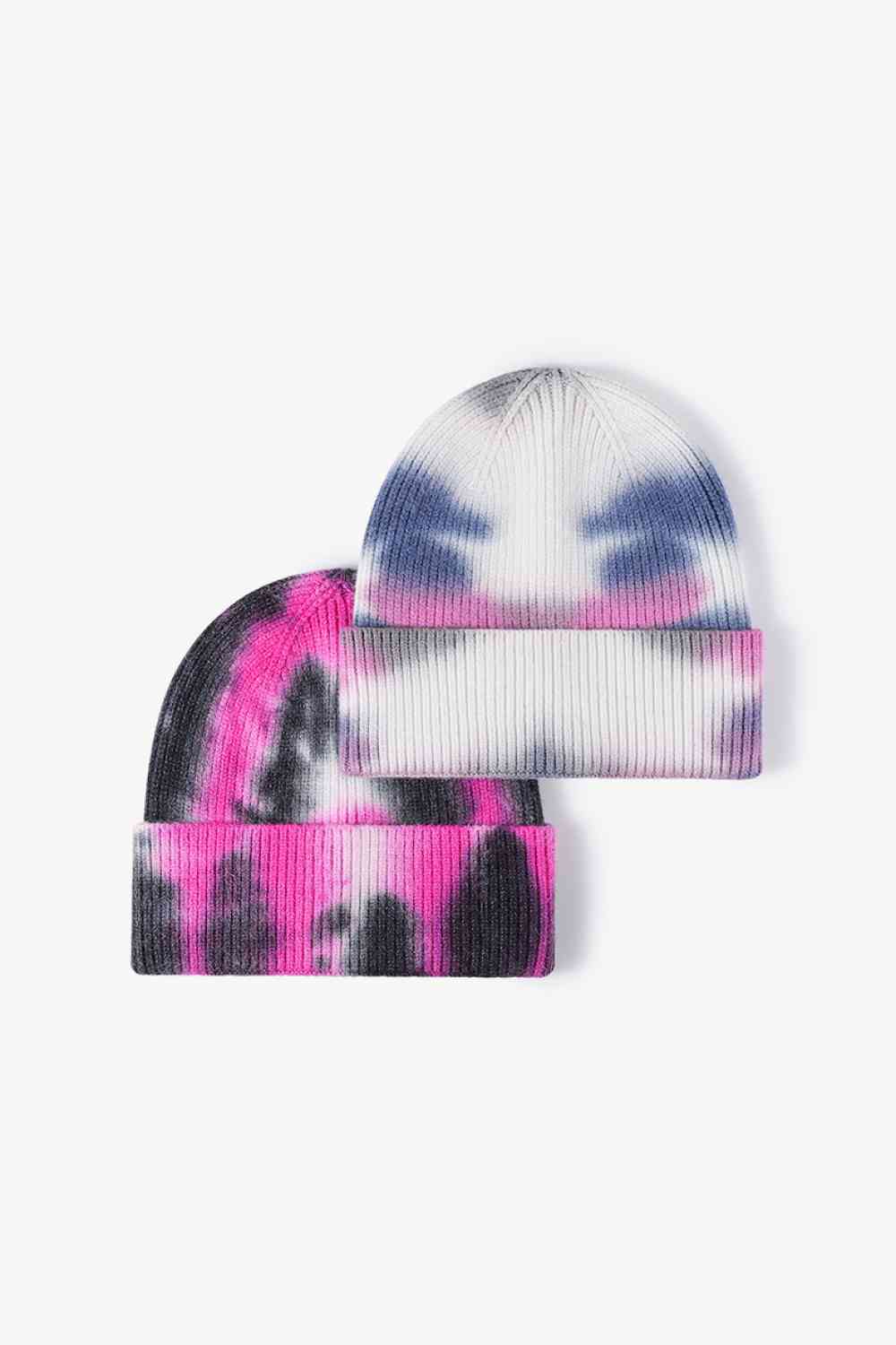 CHIC HATZ Tie-Dye Hat Cuffed Knit Beanie