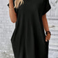 Pocketed Round Neck Short Sleeve Dress