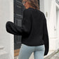 Round Neck Dropped Shoulder Sweater