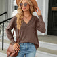 Full Size V-Neck Long Sleeve T-Shirt