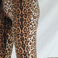 Women's Full Size Leopard Print Flare Leg Pants