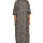 Printed Slit Night Dress with Pockets