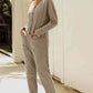 Buttoned Drop Shoulder Pocket Jumpsuit